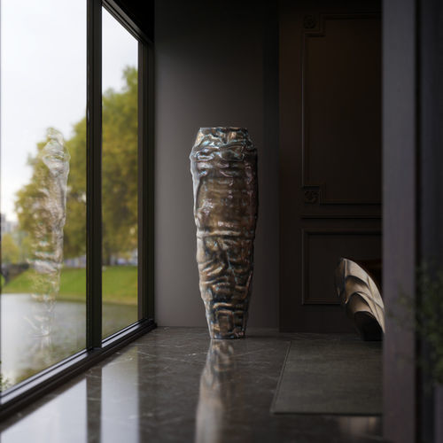Vase contemporain - ARGUS - KARPA - en résine / en fibre de verre / à poser au sol