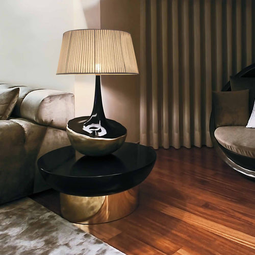 Lampe de table - ÓNIX - KARPA - en tissu / en fibre de verre / en résine