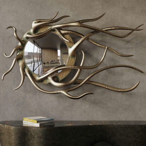 Miroir mural - HELIOS - KARPA - design original / rond / en fibre de verre