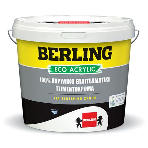Peinture décorative - ECO 100% PROFESSIONAL ECO ACRYLIC PAINT - Berling Paints - d'extérieur / pour mur / acrylique
