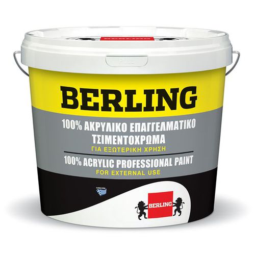 Peinture décorative - 100% ACRYLIC FOR ASBESTOS CEMENT ROOFS, TILE RED AND GREY - Berling Paints - d'extérieur / pour mur / pour béton