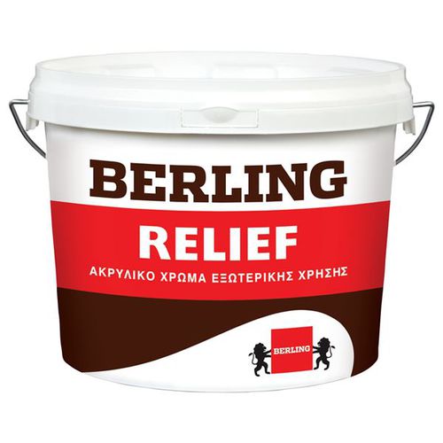 Peinture décorative - RELIEF WHITE ACRYLIC PAINT - Berling Paints - d'extérieur / pour mur / acrylique