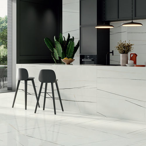 Carrelage en porcelaine - SYMPHONY - STN - poli / Sahara / d'intérieur