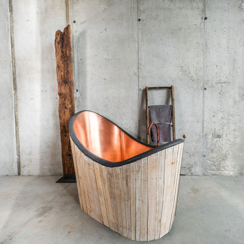 Baignoire ovale - teviaq - ronde / à poser / en bois