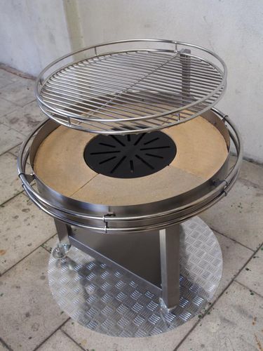 Barbecue à charbon - PIT - NMA PASLANMAZ - sur roulettes / en acier inoxydable