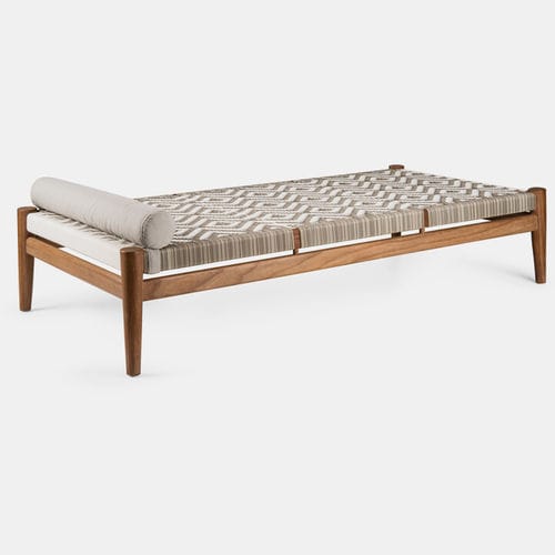Lit de jour contemporain - NGUNI - VOGEL - en corde / en iroko / d'intérieur