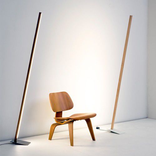 Lampe sur pied - 6 FT - Stickbulb - en acier / en bois / contemporaine