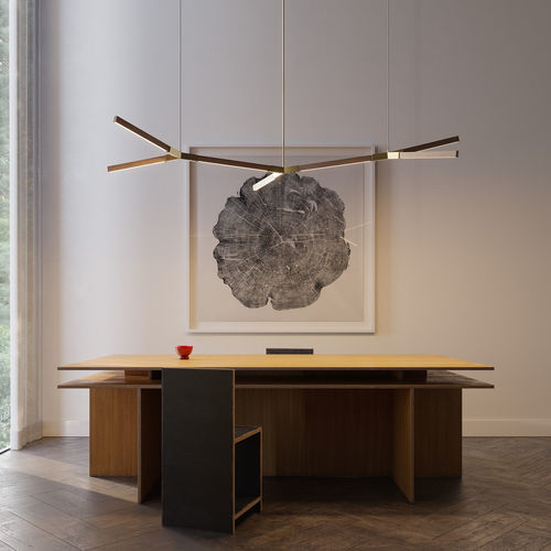 Suspension - BRANCHING BOUGH - Stickbulb - en acier / en bois massif / contemporaine