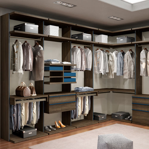 Dressing d'angle - NEW OPEN - EMEDE - contemporain / en bois laqué / en mélaminé
