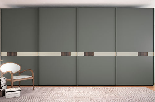 Armoire contemporaine - GAP - EMEDE - en bois / en mélaminé / à porte coulissante