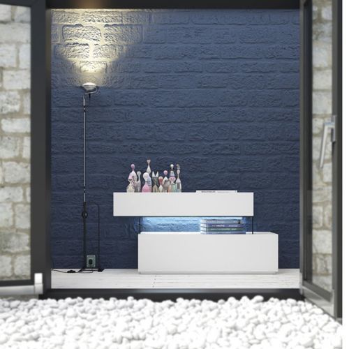 Commode design minimaliste - KLAS 2S - EMEDE - en verre / en céramique / avec tiroir