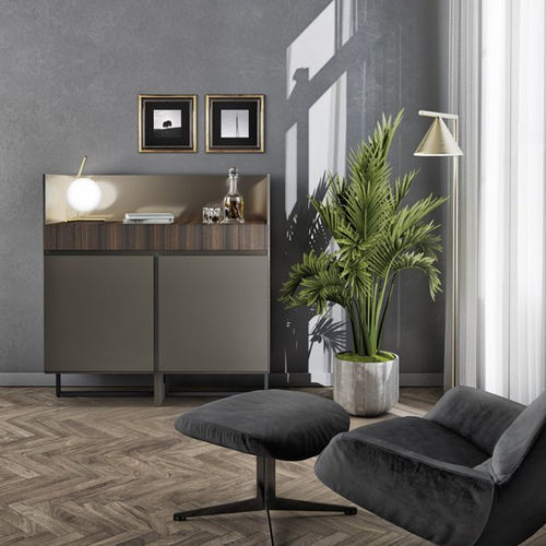 Buffet contemporain - Connector 09_3 - EMEDE - en bois / avec étagère