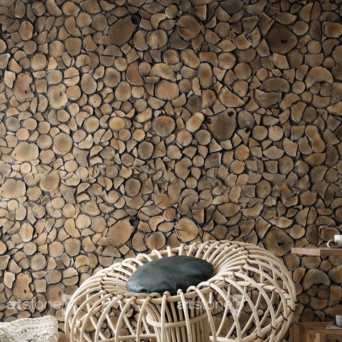 Revêtement mural pour intérieur - TOCHO - Artstone - pour l'extérieur / en bois / texturé