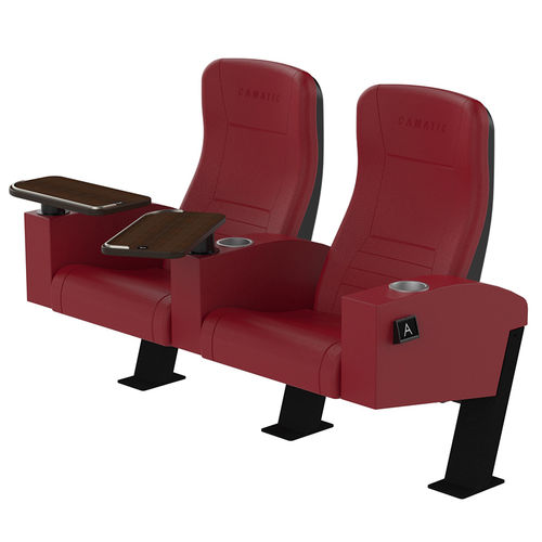 Fauteuil de cinéma en tissu - ACTIVA CLUB - Camatic Seating - en cuir / professionnel / rouge