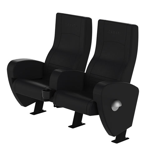 Fauteuil de cinéma en tissu - ODEON CLUB - Camatic Seating - professionnel / rouge / tapissé