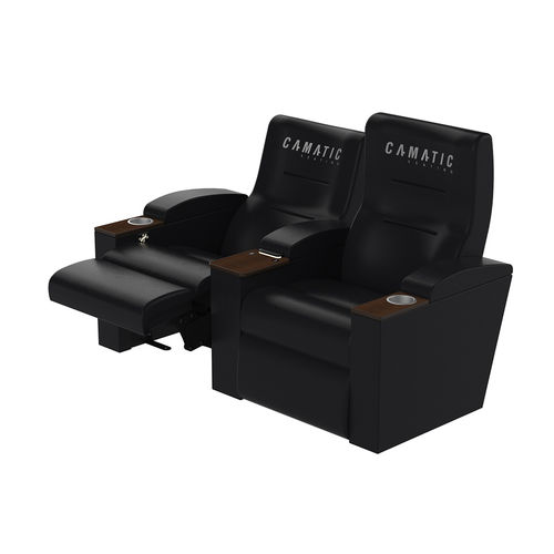 Fauteuil de cinéma en tissu - VALENCIA FRONT PIVOT - Camatic Seating - en simili cuir / professionnel / rouge