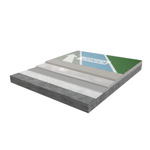 Revêtement de sol en polyuréthane - CONIPROOF PWC SU - CONICA - pour parking / en dalles / texturé