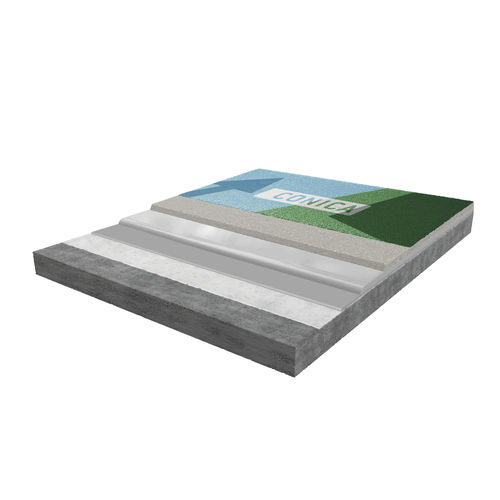 Revêtement de sol en polyuréthane - CONIPROOF PWC SP - CONICA - pour le tertiaire / en dalles / texturé