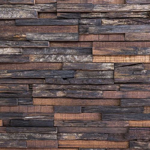 Plaquette de parement en bois - VULCANO - Frevini studio - intérieure / recyclée / décorative
