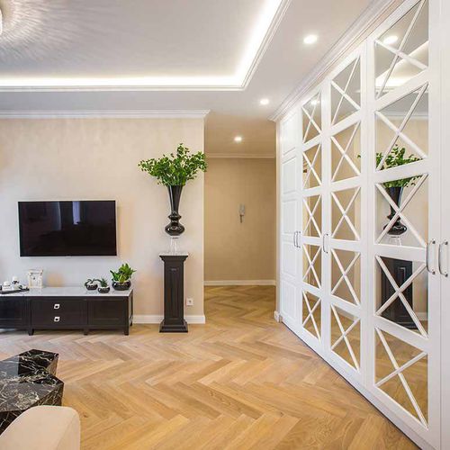 Parquet massif - ROYAL - Frevini studio - en chêne / point de Hongrie / huilé