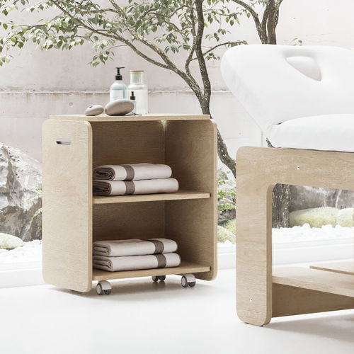 Guéridon contemporain - NAT - VISMARA Beauty&Spa Design - en bois / en mélaminé / avec piètement en bois