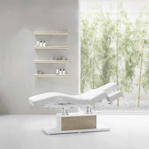 Table de massage électrique - THE CLAIR - VISMARA Beauty&Spa Design - en bois / à hauteur réglable / pour centre de bien-être