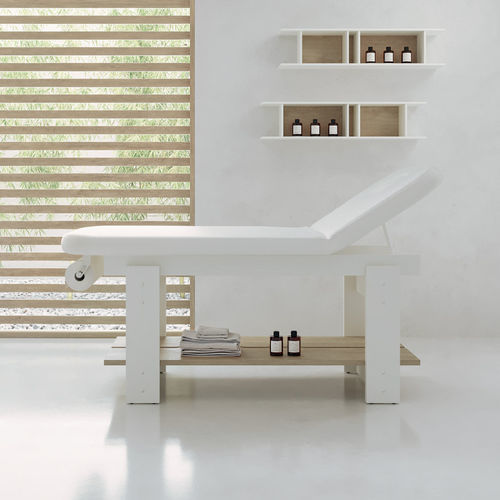Table de massage fixe - LIVING - VISMARA Beauty&Spa Design - en chêne / en wengé / en mélèze