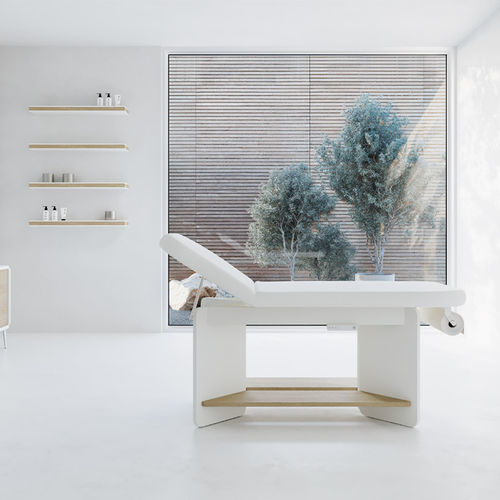 Table de massage électrique - VIS - VISMARA Beauty&Spa Design - en chêne naturel / avec rangement / à hauteur réglable