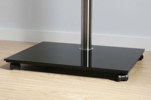 Support TV sur pied contemporain - DISCO K6 RVN – RBI - SERI STYLU - pivotant / avec support pour lecteur DVD / avec roulettes
