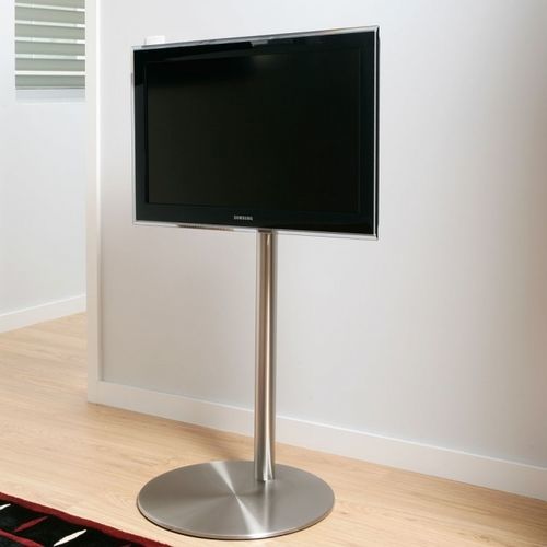Support TV sur pied contemporain - DISCO R5 BI - SERI STYLU - pivotant / à hauteur réglable / avec étagères