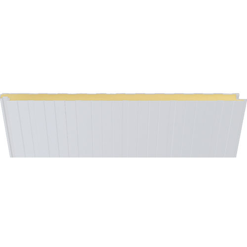 Panneau sandwich pour façade - 1000 BLANCO OSTRA - HIANSA PANEL S.A - pour toiture / pour mur / face en acier