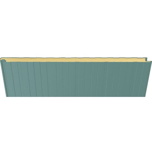 Panneau sandwich pour façade - 3001 VERDE CLARO - HIANSA PANEL S.A - pour toiture / pour mur / face en acier