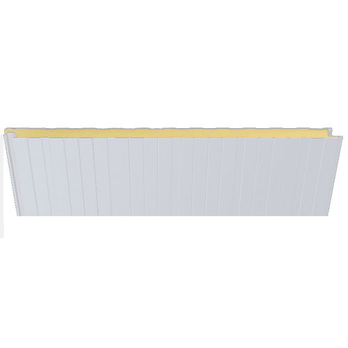 Panneau sandwich pour façade - 1006 BLANCO PIRINEO - HIANSA PANEL S.A - pour toiture / pour mur / face en acier
