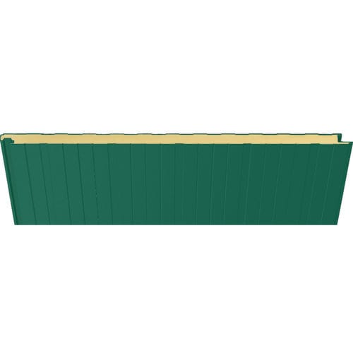 Panneau sandwich pour façade - 3000 VERDE NAVARRO  - HIANSA PANEL S.A - pour toiture / pour mur / face en acier