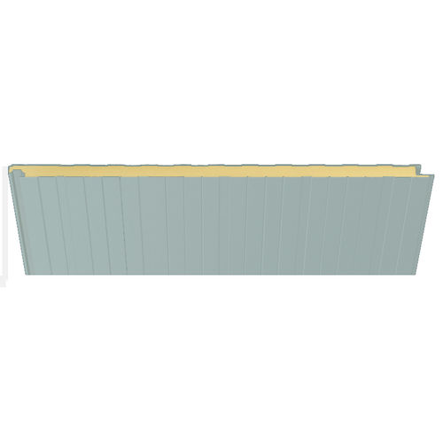 Panneau sandwich pour façade - 5001 GRIS PERLA - HIANSA PANEL S.A - pour toiture / pour mur / face en acier