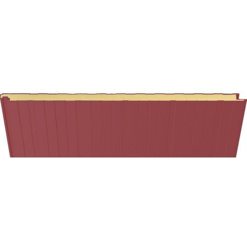 Panneau sandwich pour façade - 7001 ROJO TEJA - HIANSA PANEL S.A - pour toiture / pour mur / face en acier