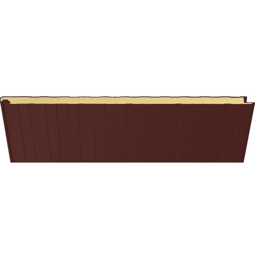Panneau sandwich pour façade - 7002 ROJO BAZTAN - HIANSA PANEL S.A - pour toiture / pour mur / face en acier
