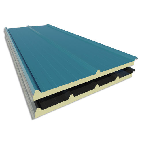 Panneau sandwich pour toiture - EASY ALU 3GR/5GR - HIANSA PANEL S.A - face en acier / face en aluminium / âme en polyuréthane PUR