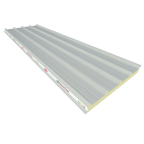 Panneau sandwich pour couverture - EASY CUB 5GR - ULTRA - HIANSA PANEL S.A - 2 faces métalliques / âme en polyisocyanurate PIR / pour protection incendie
