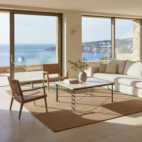 Table basse contemporaine - INFINI - Mobilier De Style - en laiton / en fer forgé / en marbre