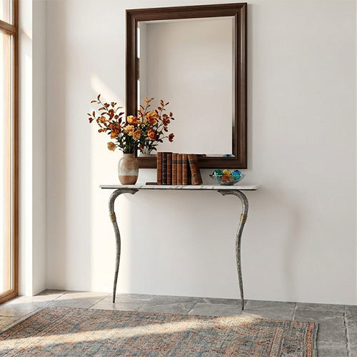 Console contemporaine - ETHNIC - Mobilier De Style - en aluminium / en laiton / en marbre