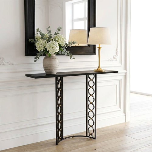 Console contemporaine - INFINI - Mobilier De Style - en laiton / en fer forgé / en marbre