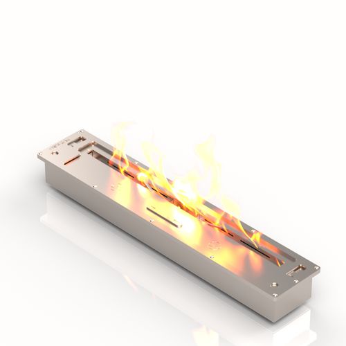 Brûleur au bioéthanol en inox - BR600R - bioKamino - rectangulaire / contemporain / à encastrer