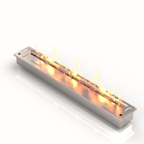 Brûleur au bioéthanol en inox - BR800R - bioKamino - rectangulaire / contemporain / à encastrer