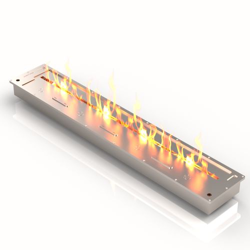 Brûleur au bioéthanol en inox - BR1000RW - bioKamino - rectangulaire / contemporain