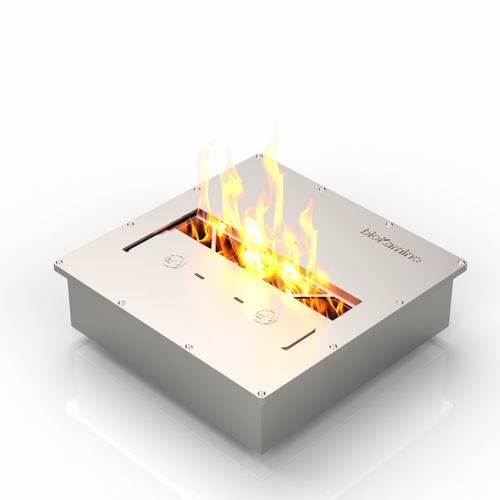 Brûleur au bioéthanol en inox - BR300Q - bioKamino - carré / contemporain / à encastrer