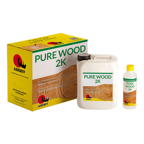 Vernis de protection - PURE WOOD 2K - Adesiv Srl - pour parquet / mat / transparent