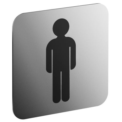 Pictogramme de porte à porte - 2510010 - NORMBAU Beschläge und Ausstattungs GmbH - en acier inoxydable / à coller / pour sanitaire
