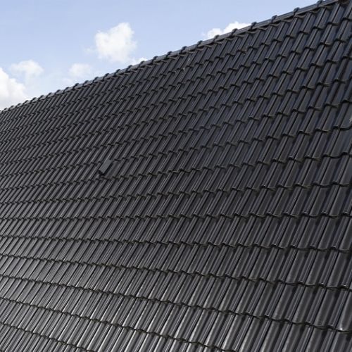 Tuile plate - RT 845 - Randers Tegl A/S - en terre cuite / grand moule / noire