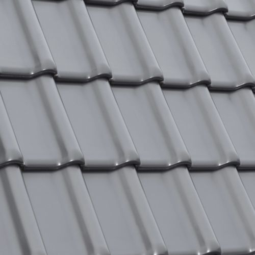 Tuile plate - RT 863 - Randers Tegl A/S - en terre cuite / grand moule / grise